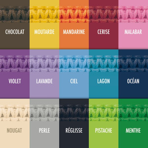 Cord color chart of the MIKADO jewellery collection for kids. Cord color chart of the MIKADO jewellery collection for kids.