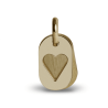 Pendentif de baptême CORAZON en or jaune de la collection de bijoux pour enfants MIKADO.
