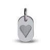 Médaille de baptême CORAZON or blanc de la collection de bijoux pour enfants MIKADO.
