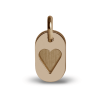 Pendentif de baptême CORAZON or rose de la collection de bijoux pour enfants MIKADO.