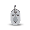 Médaille de baptême ERMINI or blanc de la collection de bijoux pour enfants MIKADO.