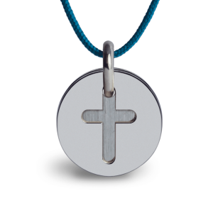 Medaille de bapteme croix - argent 925 (sterling)