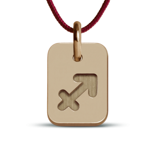 Pendentif signe astrologique enfant - or rose 750 (18 carats)