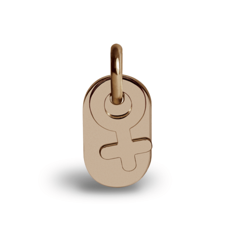 Pendentif SEX SYMBOL GIRL or rose de la collection de bijoux pour enfants MIKADO.