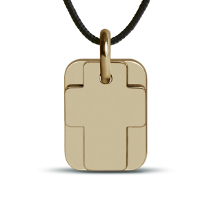 Pendentif croix enfant - or jaune 750 (18 carats)