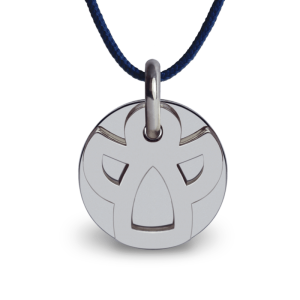 Medaille ange enfant - or blanc 750 (18 carats)
