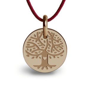 Medaille arbre de vie - or rose 750 (18 carats)
