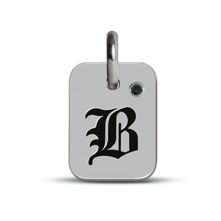 Pendentif TATTOO STAR B or blanc de la collection de bijoux pour enfants MIKADO
