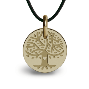 Medaille arbre de vie - or jaune 750 (18 carats)