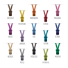Nuancier des 15 couleurs de cordon waterproof de la collection de bijoux pour enfants MIKADO.
